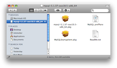 mysql client mac os x command line